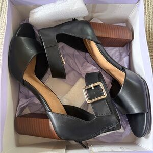 Madden Girl Black and Brown Heels